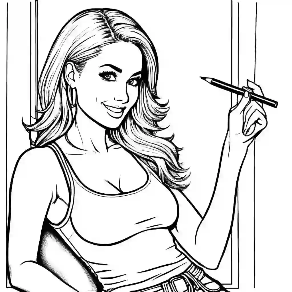 Artist coloring pages